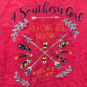 A Southern Girl Pink Graphic Tee